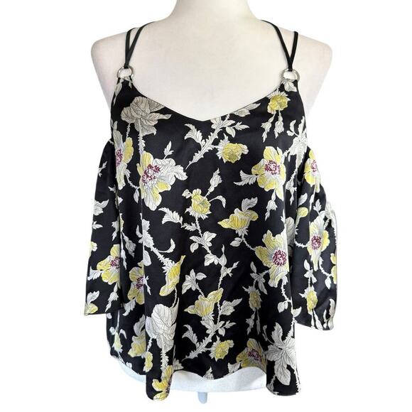 cinq a sept Tops - Cinq à Sept Cinq A Sept Rayna Silk Cold Shoulder Blouse Womens XS Office Siren